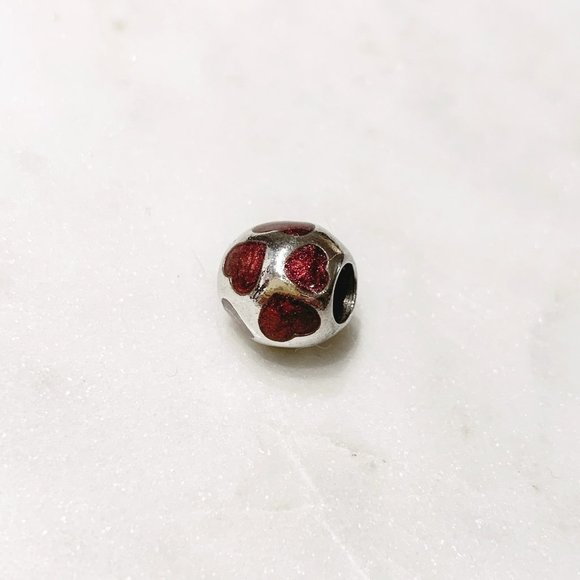 Pandora Purple Hearts Charm - Picture 1 of 1